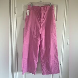 NWT Dickies women’s crop work pants size 12 pink.